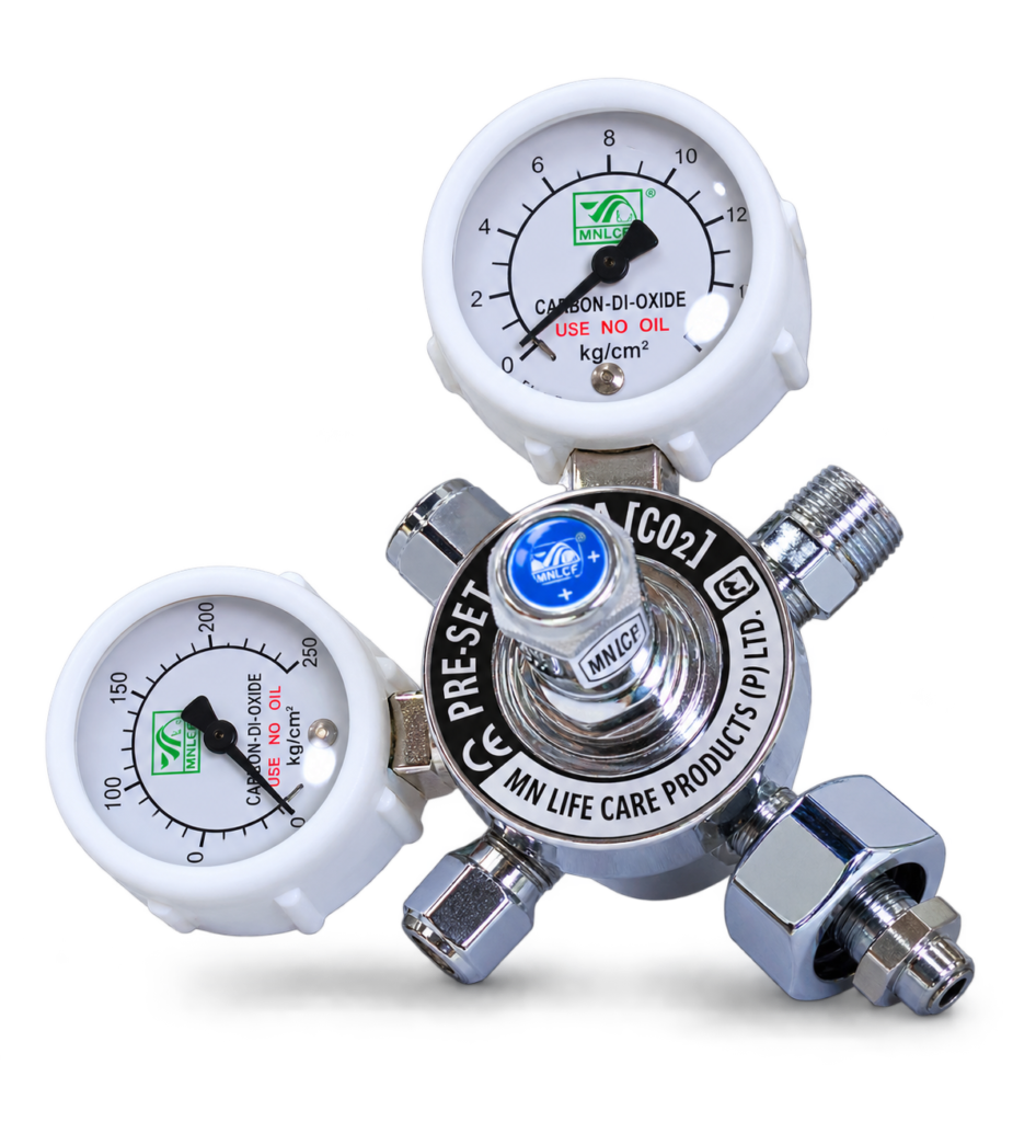 CO2 Regulator Double-Stage Gauge