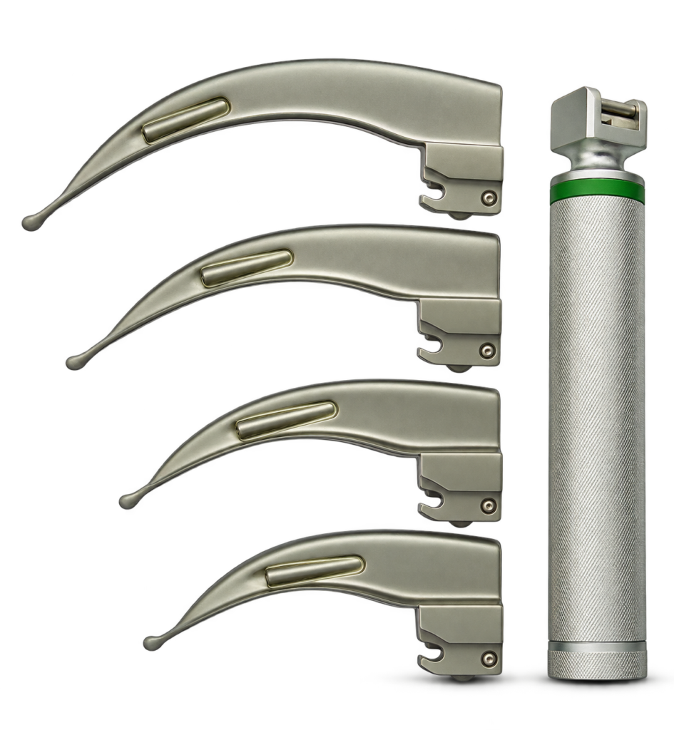 Laryngoscope - Fiber Optic Green Channel